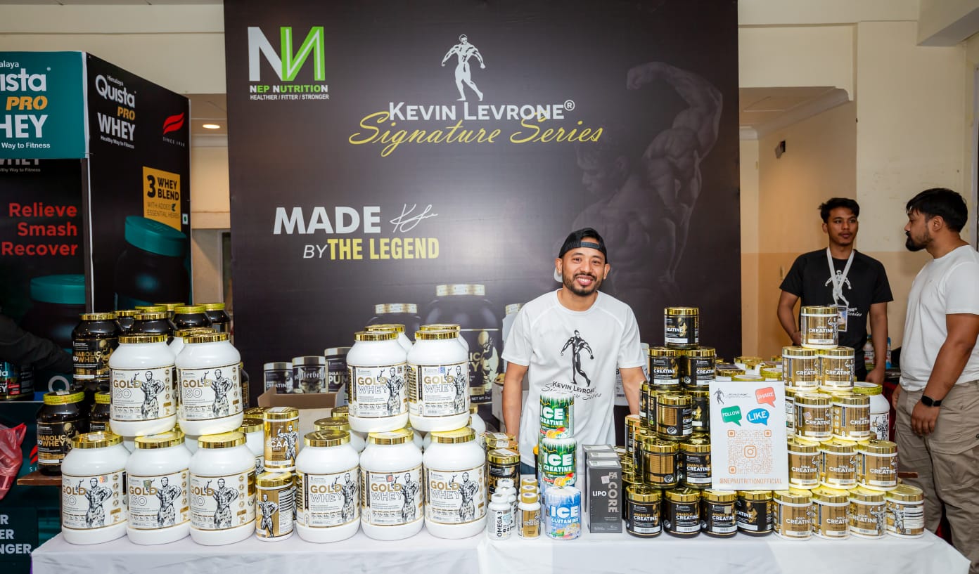 Stall at the 17th Dharmashree Bodybuilding Competition