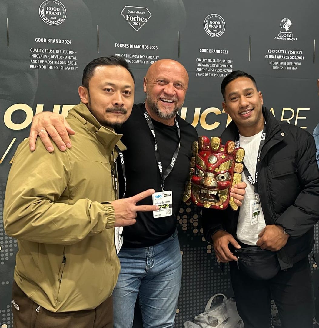 Mr. Arjun Barnawal (right side), the Owner of FA Mr. Ted , and Mr. Bimal Lal Shrestha (left side)